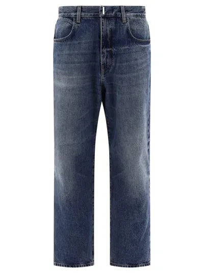 Givenchy Wide Leg Jeans In Blue