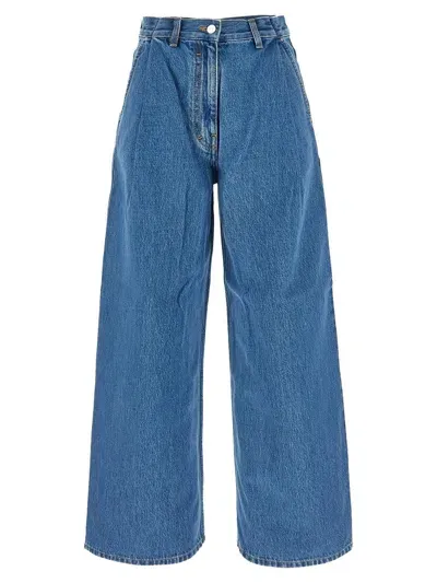 Givenchy Wide Leg Jeans In Blue