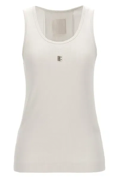 Givenchy Logo Plaque Top In White