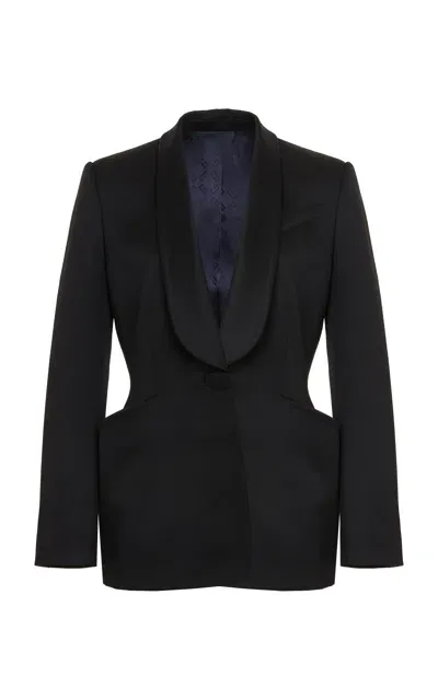 Givenchy Wool Smoking Jacket In Black