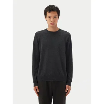 Gobi Cashmere Crew Neck Sweater In Charcoal