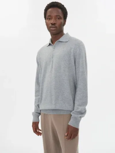 Gobi Cashmere Polo Neck Sweater In Vapor Blue