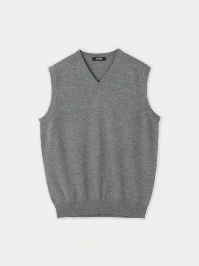 Gobi Cashmere Vest In Stone Gray