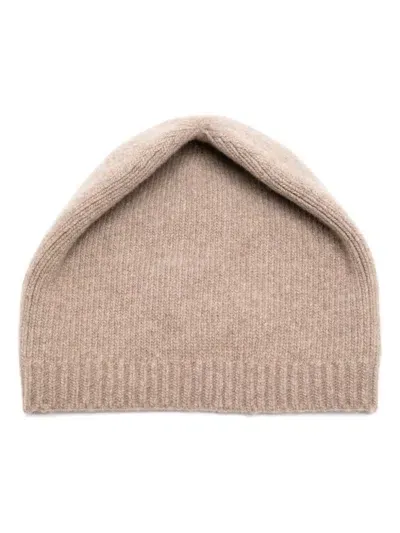 Goen J Knitted Beanie In Brown