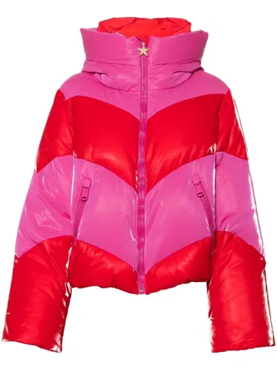 Goldbergh Chevron Ski Jacket In Red