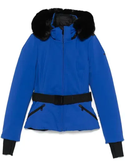 Goldbergh Hida Faux Border Ski Jacket In Blue