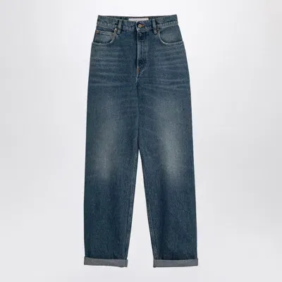 Golden Goose Baggy Jeans With Turn-ups In Blue