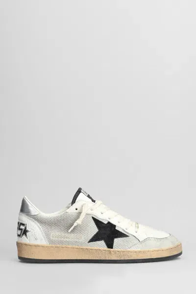 Golden Goose Ball Star Sneakers In Plata