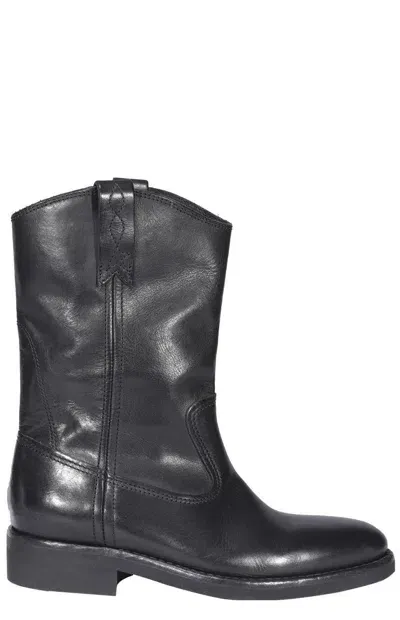 Golden Goose Biker Ankle Boots In Black