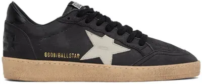 Golden Goose Black Ball Star Ltd Sneakers In Dark Gray/sand