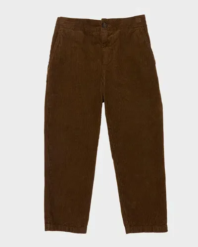 Golden Goose Kids' Boy's Corduroy Chino Pants In Kangaroo