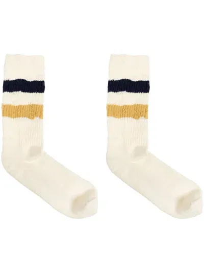 Golden Goose Cotton Blend Socks In White