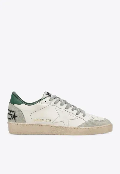 Golden Goose Db Ball Star Leather Low-top Sneakers In White