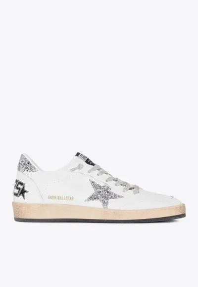 Golden Goose Db Ball Star Leather Low-top Sneakers In White