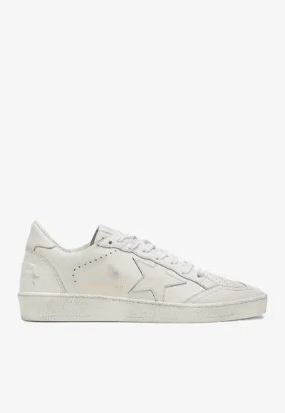 Golden Goose Db Ball Star Low-top Leather Sneakers In White