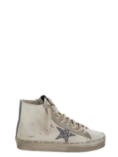 Golden Goose Deluxe Brand Francy Glittered High In White