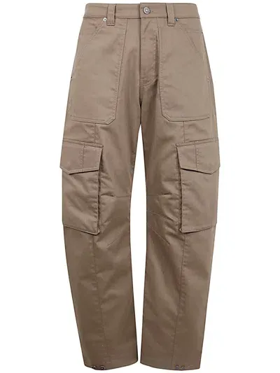 Golden Goose Cargo Pants In Brown