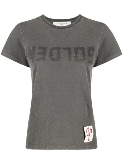 Golden Goose Cotton T-shirt In Gray