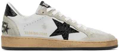 Golden Goose Gray Ball Star Sneakers In Gray/ice/black