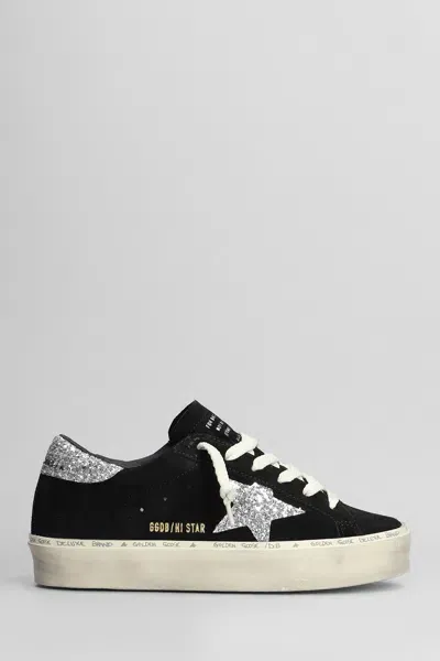 Golden Goose Hi Star Sneakers In Black Suede