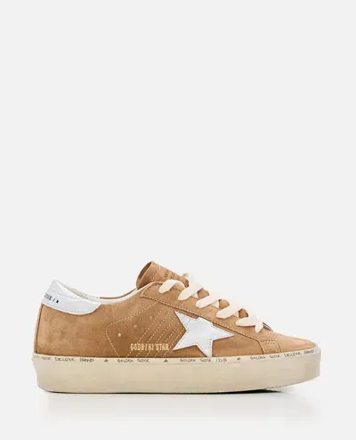 Golden Goose Hi Star Suede Sneakers In Brown