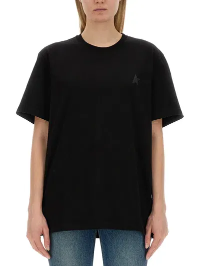 Golden Goose Jersey T-shirt In Black