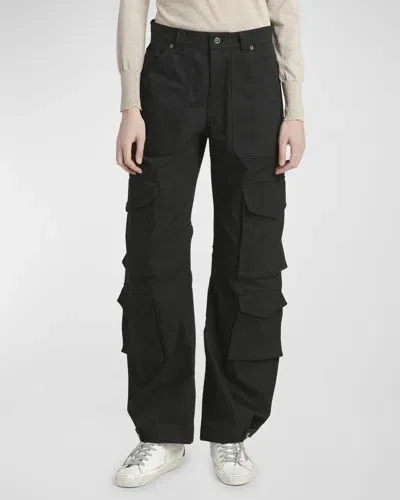 Golden Goose Journey Cargo Pants In Black