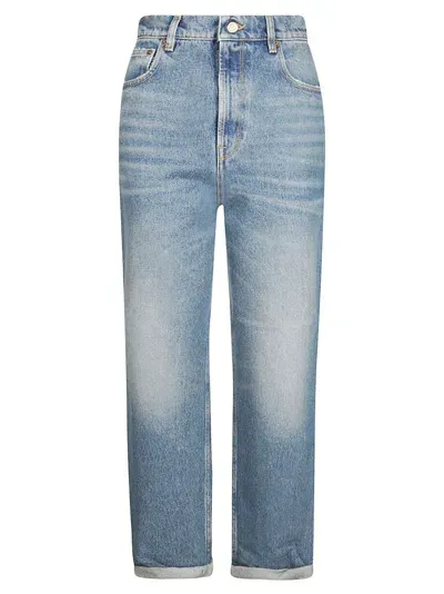 Golden Goose Kim Denim Stone Washed In Blue