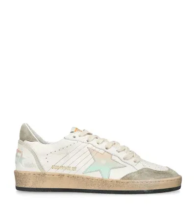 Golden Goose Leather Ballstar Low-top Sneakers In White