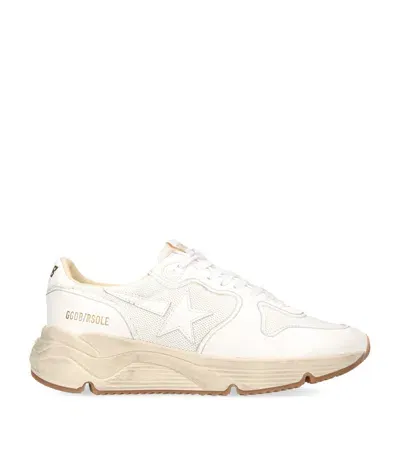 Golden Goose Leather Running Sole Sneakers In White