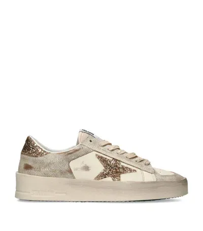 Golden Goose Leather Stardan Sneakers In White