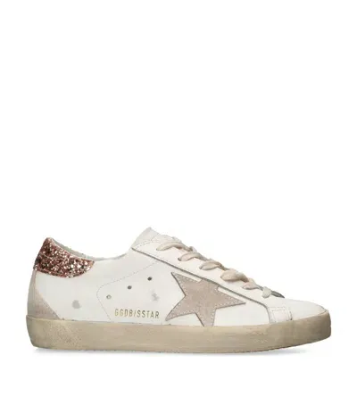 Golden Goose Leather Super-star Sneakers In White