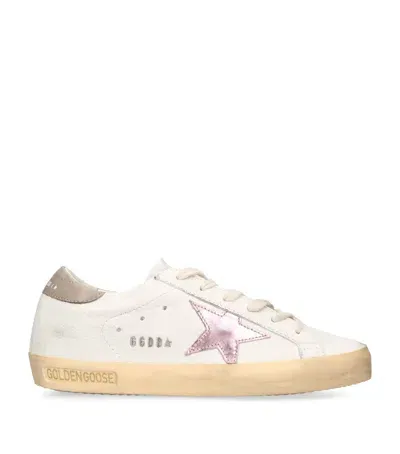 Golden Goose Leather Superstar Sneakers In White