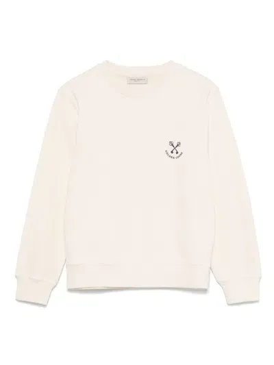 Golden Goose Kids' Logo-print Sweatshirt In Neutrals