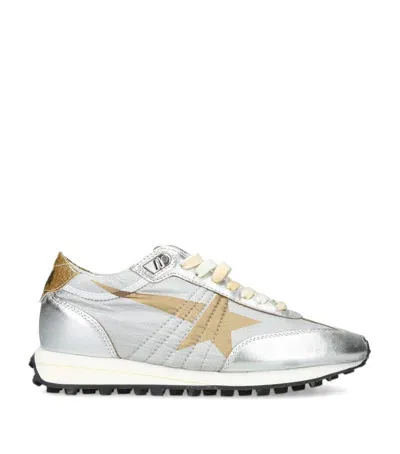 Golden Goose Marathon Sneakers In Silver