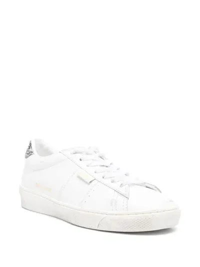 Golden Goose Match Star Sneakers In White/comb