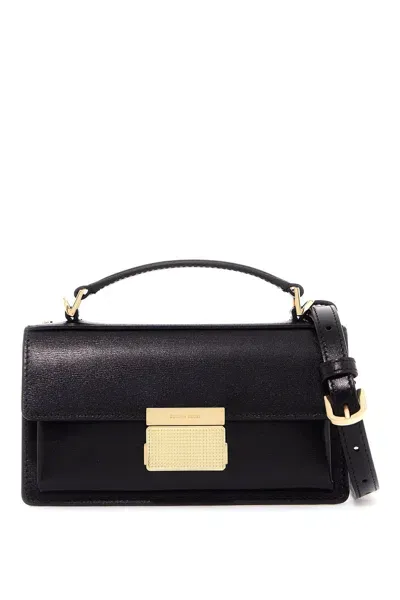 Golden Goose Mini Venice Leather Palmellata Handbag In Black