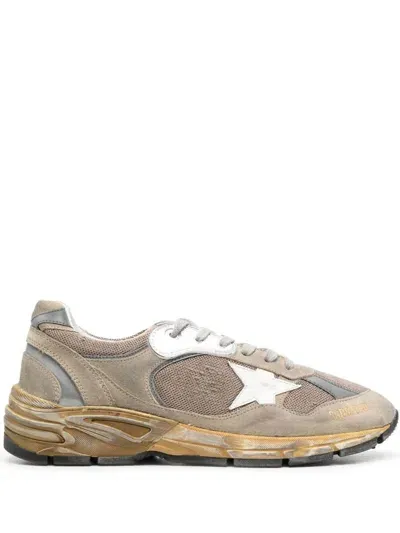 Golden Goose Running Dad Shoes In Nude & Neutrals