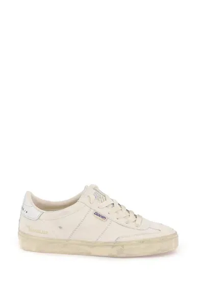 Golden Goose Soul-star Leather Sneakers In White