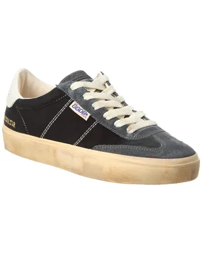 Golden Goose Soul-star Velvet Upper Suede Hf Tongue Leather He In Black