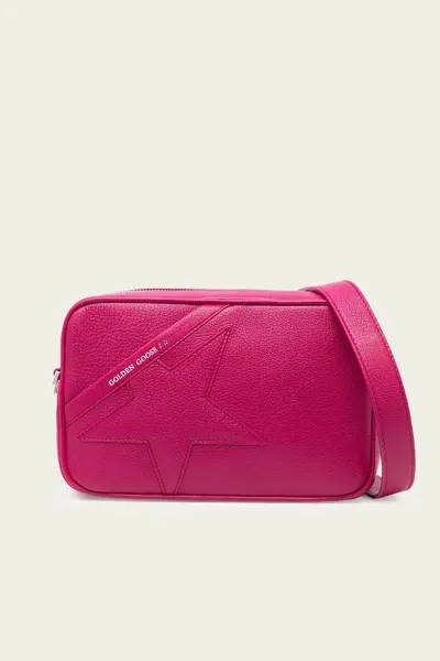 Golden Goose Star Bag Cross-body Goat Leather Bag In Hibiscus In Pink