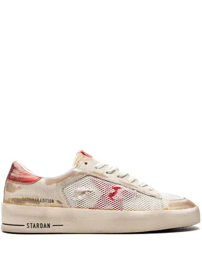 Golden Goose Stardan Mesh-panelled Sneakers In White