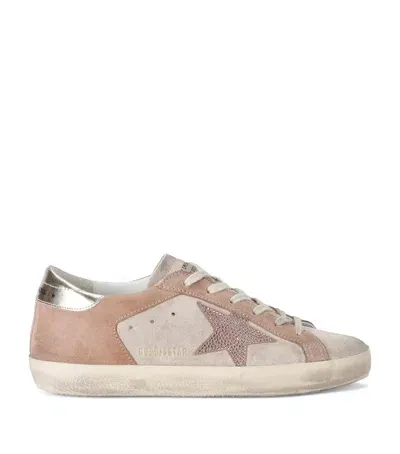 Golden Goose Suede Super-star Sneakers In Pink