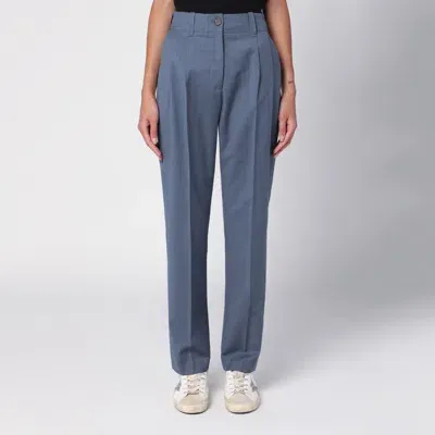 Golden Goose Sugar-paper Wool Trousers In Blue