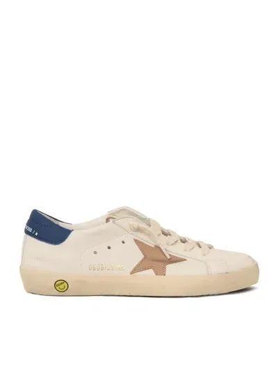 Golden Goose Super Star Nappa Upper And List Nabuk Star Leather Heel In White