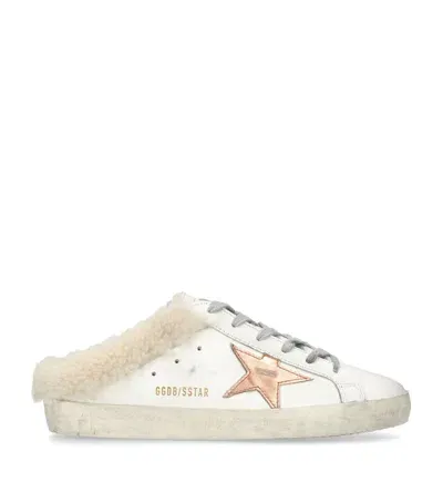 Golden Goose Superstar Sabot Sneakers In White