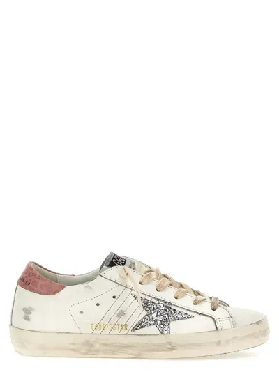 Golden Goose Superstar Sneakers 38 In  White Silver Pink