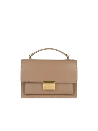 Golden Goose Venezia Leather Handbag In Beige