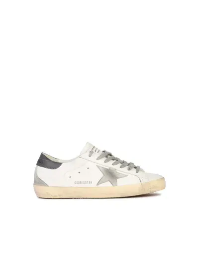 Golden Goose White Leather Sneakers Man