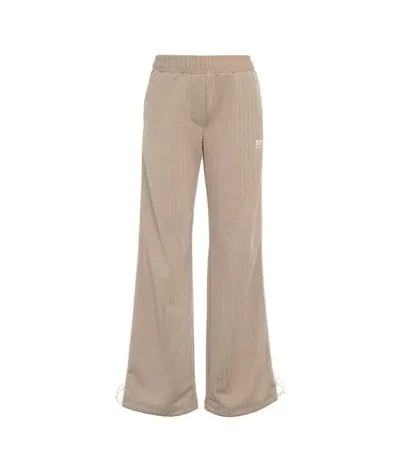 Golden Goose Deluxe Brand Wide Leg Jogging Pants 'marika' In Neutrals